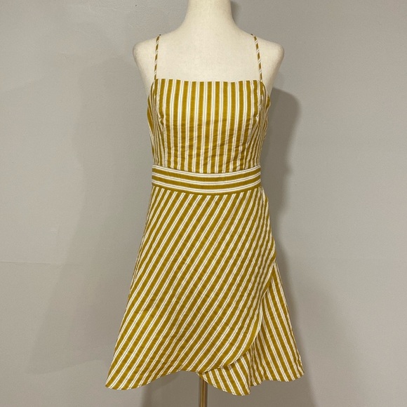 Lulu’s Central Park Yellow and White Striped Dress - Picture 5 of 7